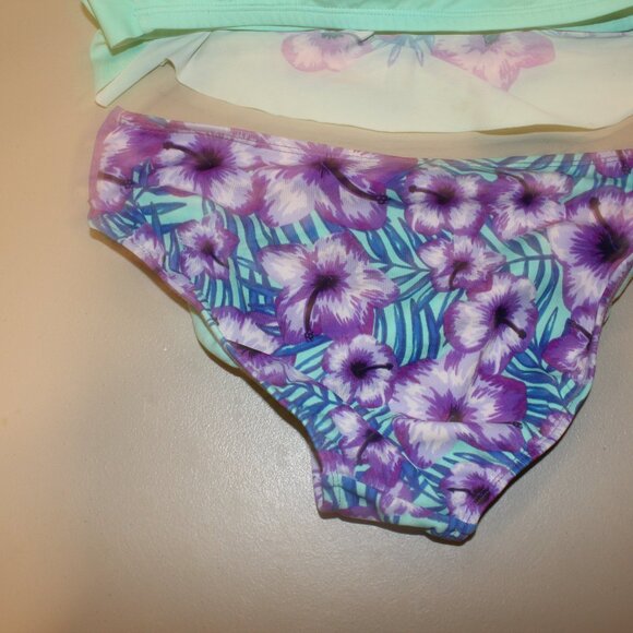 Purple & Blue 2 Pcs Justice Bikini Swimsuit Size 14 - Picture 9 of 12